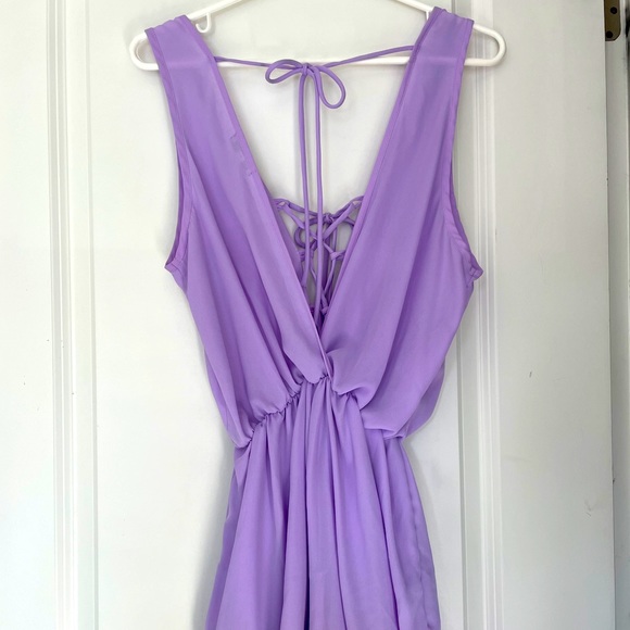 Charlotte Russe light purple playful romper - Picture 2 of 5